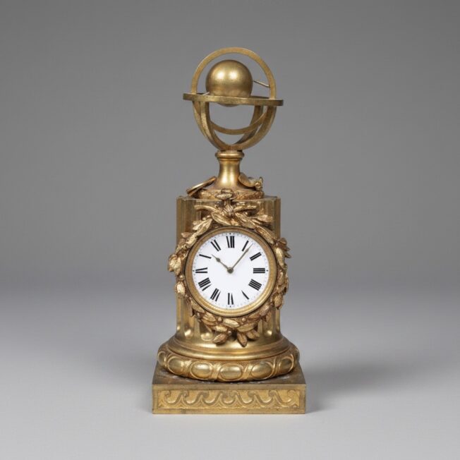 Louis XVI gilt-bronze clock