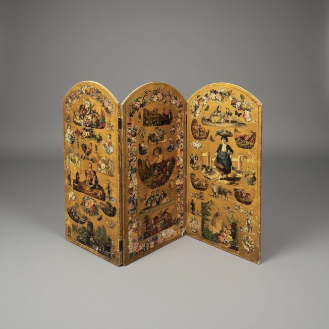 Victorian Découpage Table Screen