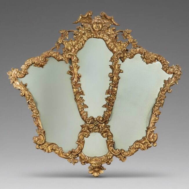 18th Century Regence Italian Mirror or Overmantel