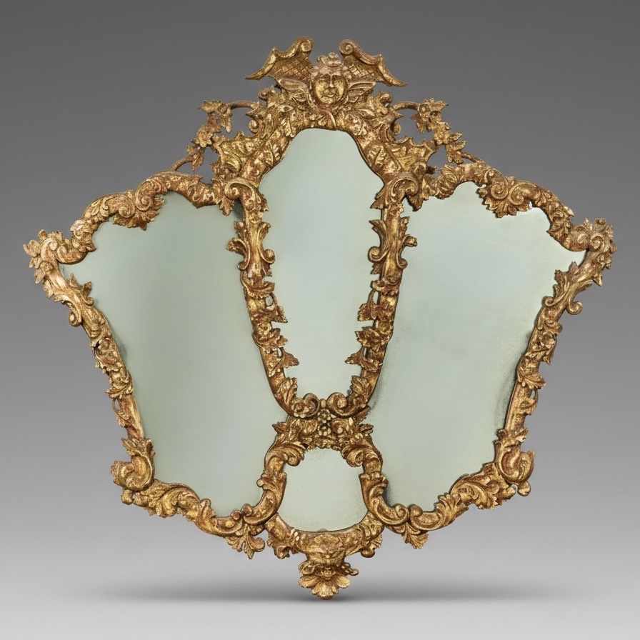18th Century Regence Italian Mirror or Overmantel 18th Century Regence Italian Mirror or Overmantel