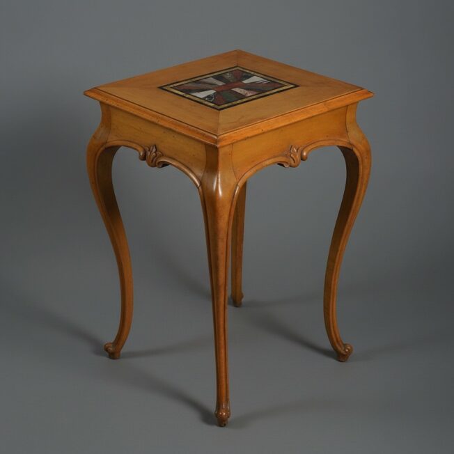 Victorian Specimen Marble and Fruitwood Table